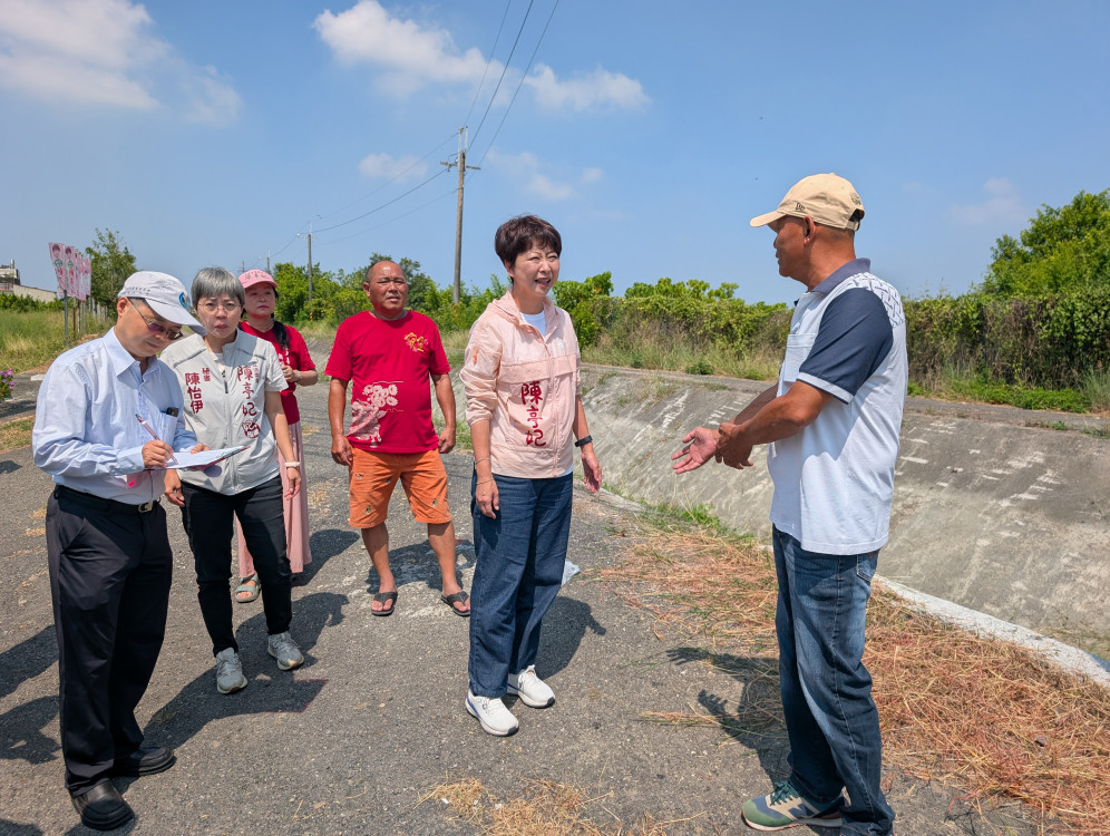爭取3千萬元改善海寮分線立法委員 陳亭妃推動安南水圳綠廊建設