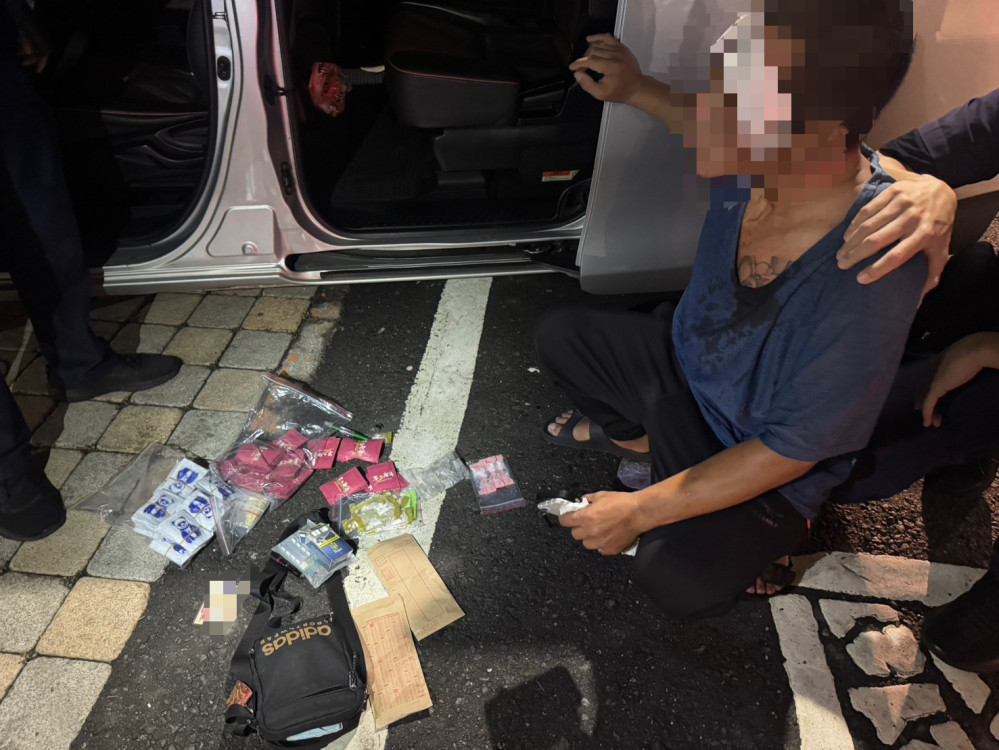 囂張毒男嗆警「我吃藥就吃藥」前鎮警一查驚見整車毒品