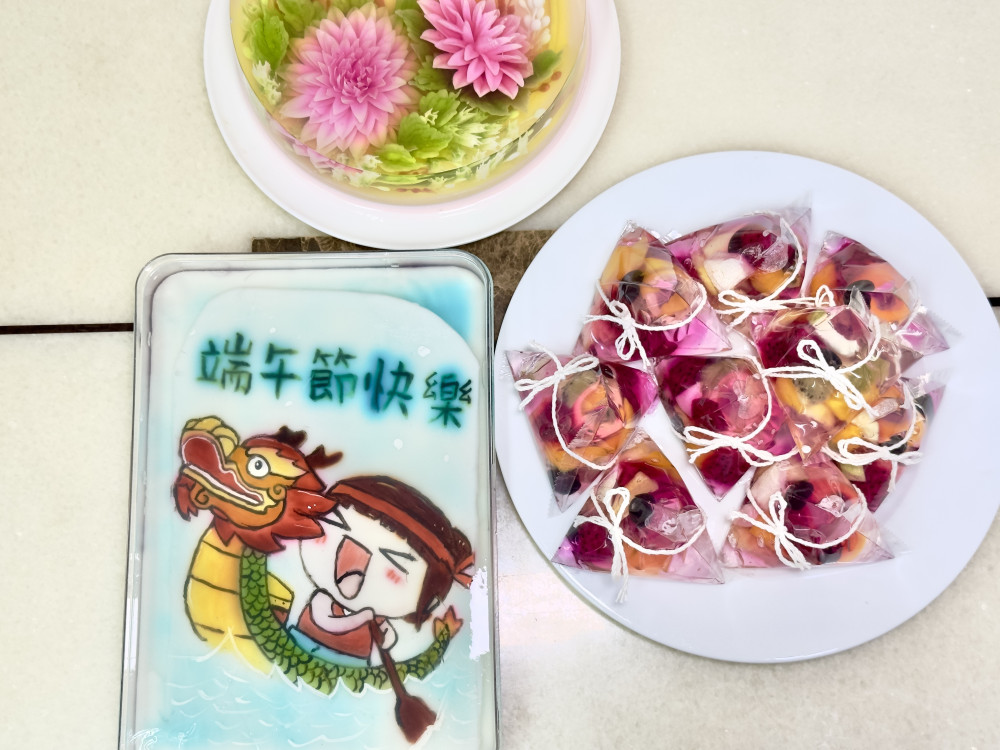 端午粽飄新風味 台南手作水果粽與果凍花粽搶攻健康市場
