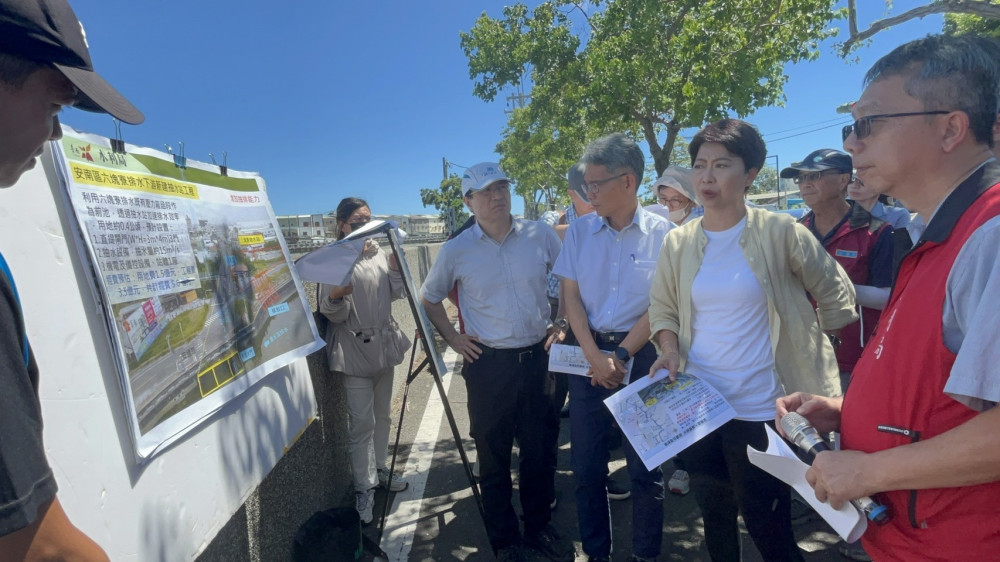 立委陳亭妃會勘六塊寮排水、安中抽水站 爭取中央加速治水建設