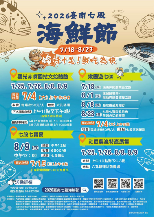 強颱巴威逼近！七股海鮮節挖文蛤體驗延期至8月舉辦