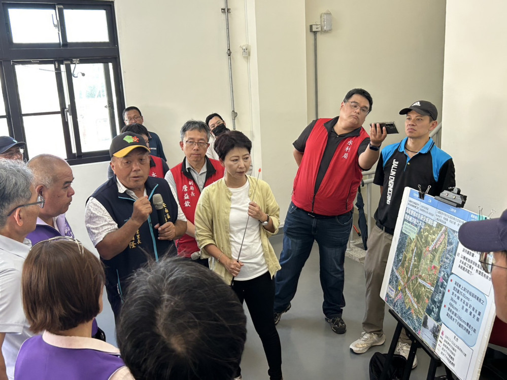 立委陳亭妃會勘六塊寮排水、安中抽水站 爭取中央加速治水建設