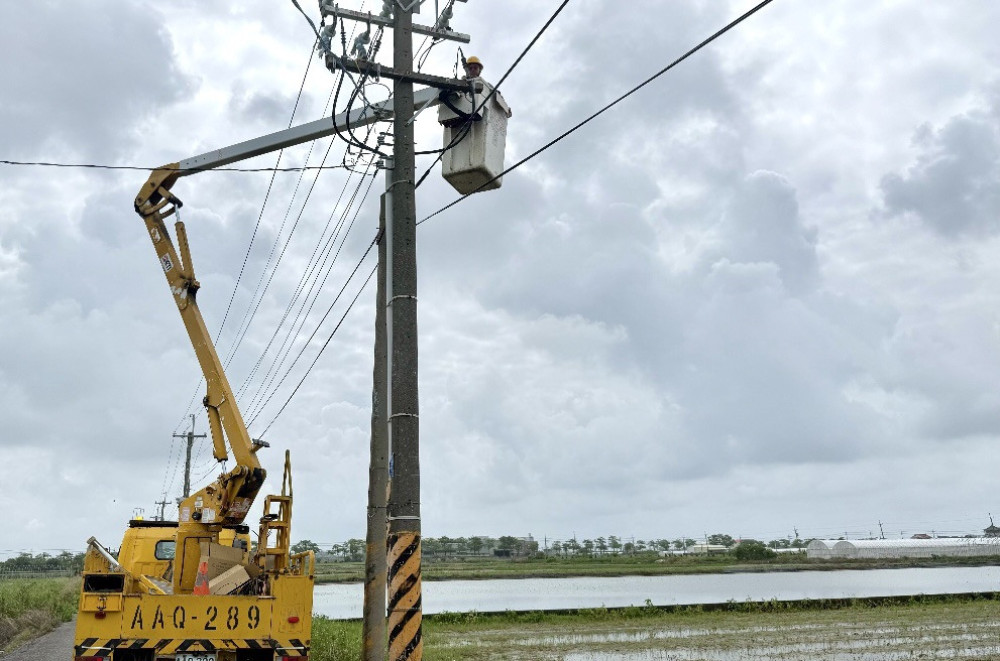 沙德爾颱風逼近　台電台南區處籲遠離電力設備防觸電
