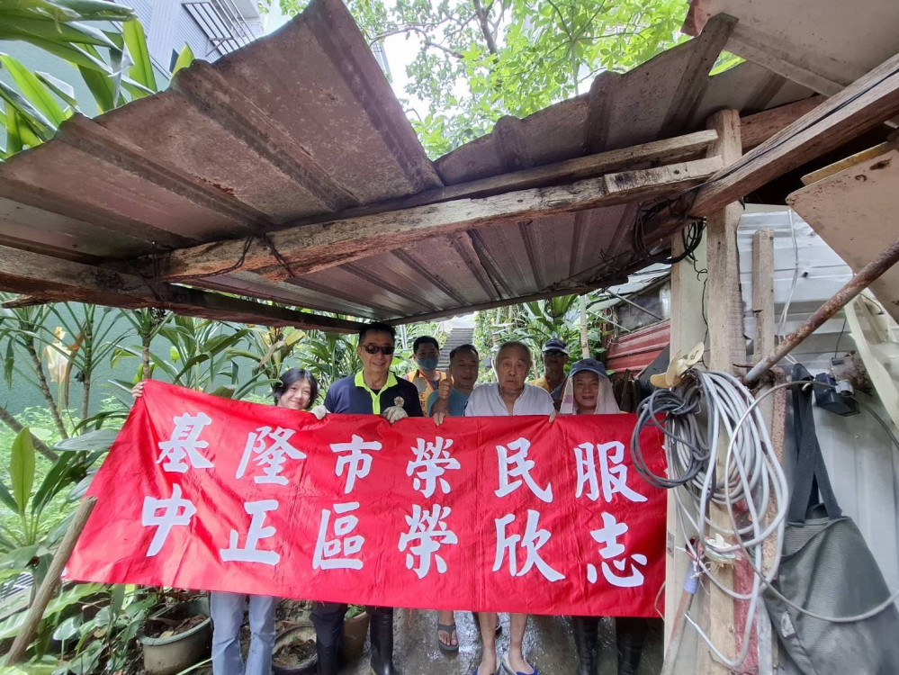 基隆榮服處關懷獨居榮民 改善環境愛心守護