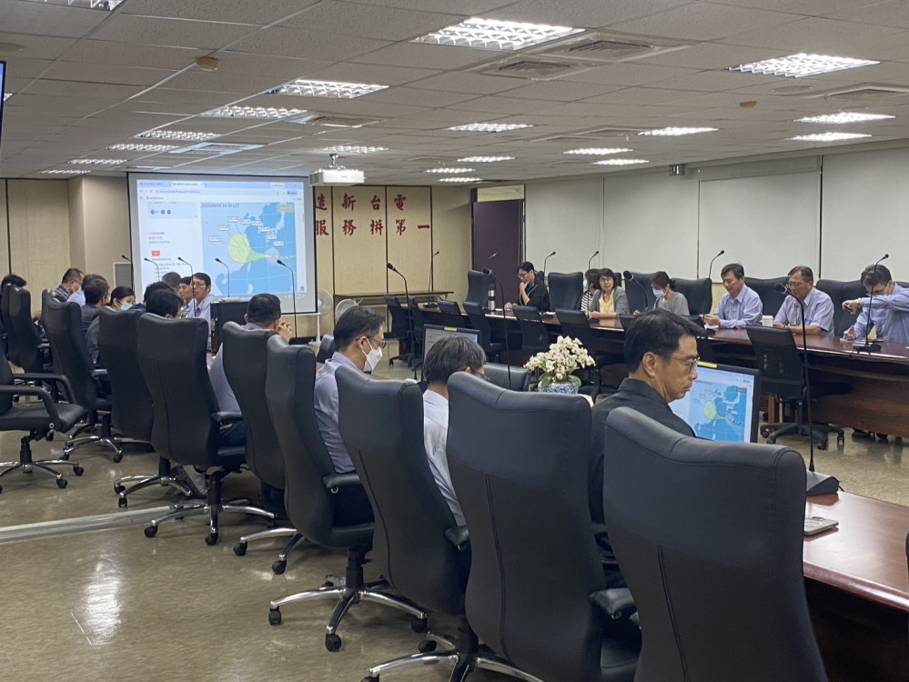 白海豚颱風逼近 台電台南區處全面防颱整備守護供電安全