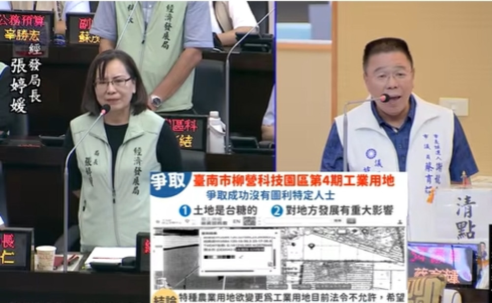 台南議會質詢聚焦淨零與產業發展　議員籲市府加速減碳、工業區及重大招商