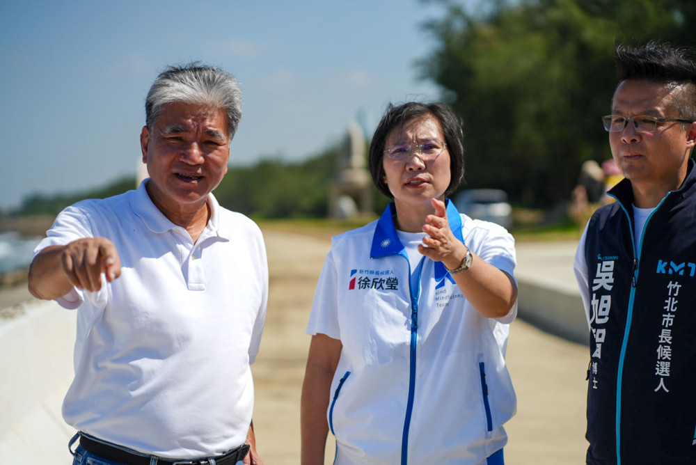 邀李鴻源會勘新月沙灣　徐欣瑩：與其花錢蓋署名建築，應思考海岸平衡！