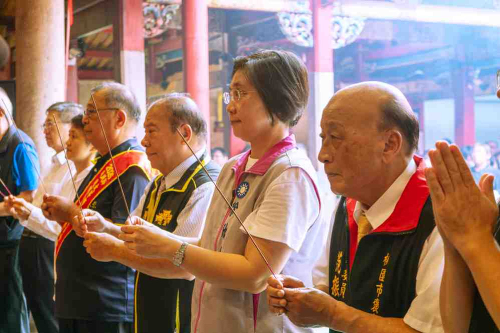 義民爺祭祀大典　國民黨竹縣長參選人徐欣瑩：持續傳承忠義精神