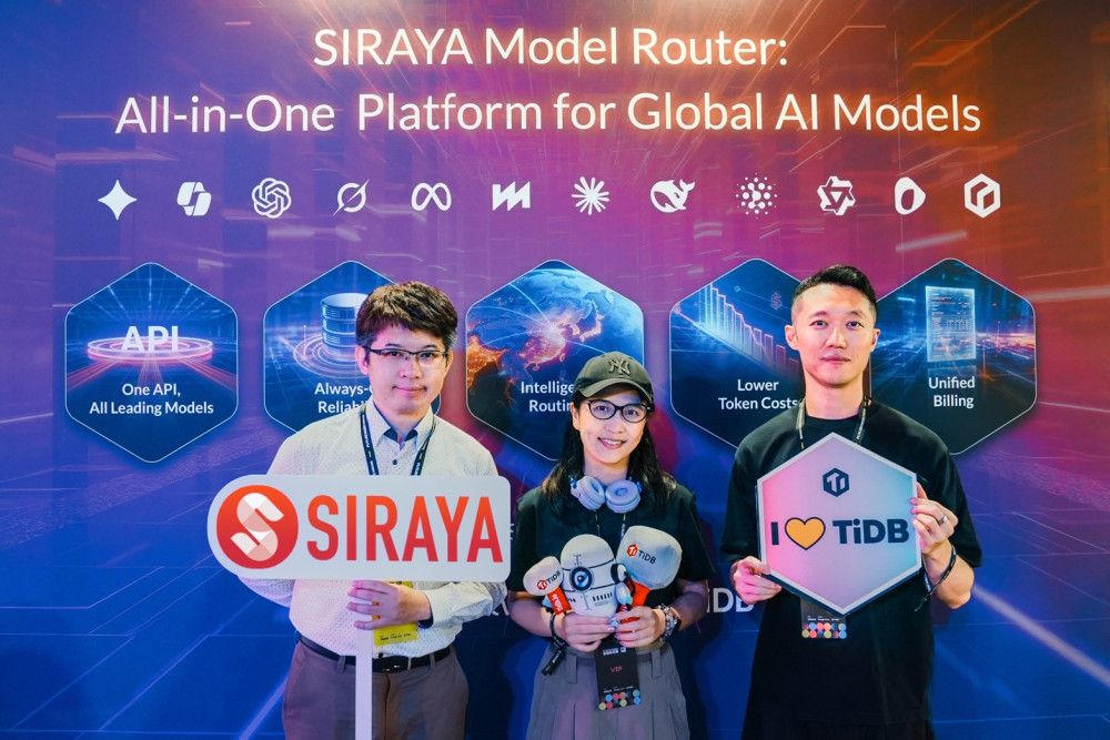 SIRAYA獲「TiDB白金級合作夥伴」榮譽　持續深化企業AI基礎架構布局
