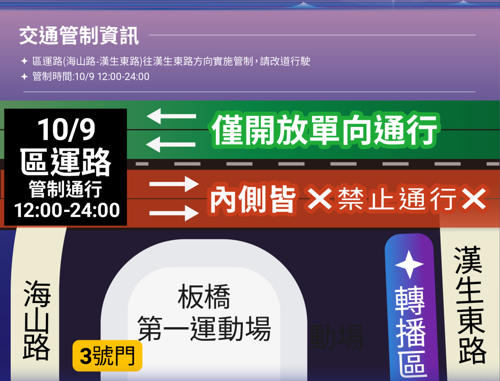 國慶晚會閃耀新北！板橋第一運動場周邊交通資訊一次看